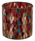 Børscompagniet Lysglass mosaikk rødbrun 9x10,5cm thumbnail