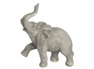 Elefantbaby grå polyresin 16x19cm thumbnail