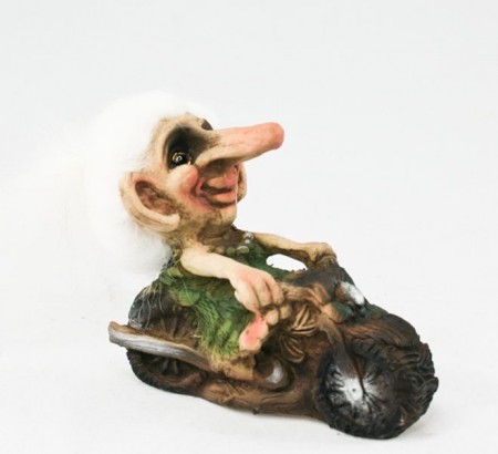 Troll, dame på motorsykkel (Troll nr. 005)